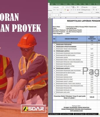 laporan pengawasan proyek format excel