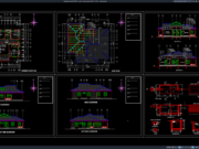 Download Desain Rumah 1 Lantai Ukuran 18,3m x 19,5m DWG AutoCAD rumah 1 lantai ukuran 18,3m x 19,5m