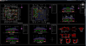 rumah 1 lantai ukuran 18,3m x 19,5m