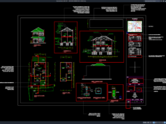 Download Contoh Standar Gambar Rumah IMB Format DWG AutoCAD standar gambar rumah untuk imb