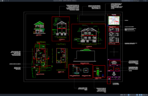 Download Contoh Standar Gambar Rumah IMB Format DWG AutoCAD standar gambar rumah untuk imb