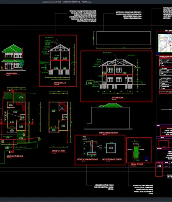 standar gambar rumah untuk imb