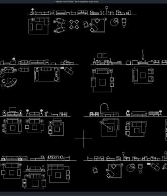 Download Block Ruang Tamu DWG AutoCAD block ruang tamu