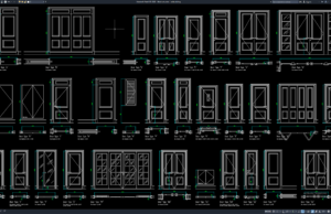 Download Block Set Pintu DWG AutoCAD block set pintu