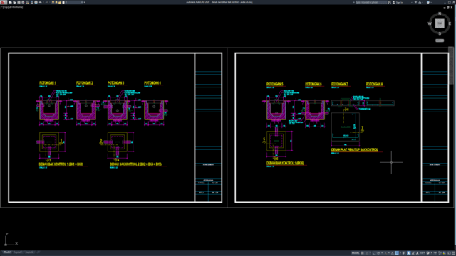 denah dan detail bak kontrol