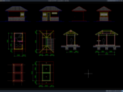 Download Gambar Pos Jaga Sederhana DWG AutoCAD pos jaga sederhana