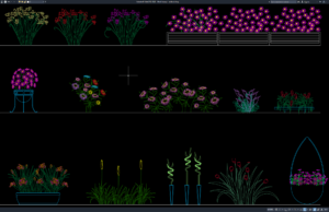 Download Block Bunga DWG AutoCAD block bunga