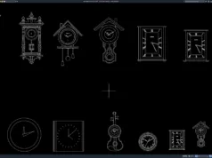 Download Block Jam Dinding DWG AutoCAD block jam dinding