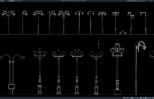 Download Block Lampu Jalan Bagian 2 DWG AutoCAD block lampu jalan bagian 2