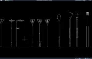 Download Block Lampu Jalan Bagian 3 DWG AutoCAD block lampu jalan bagian 3