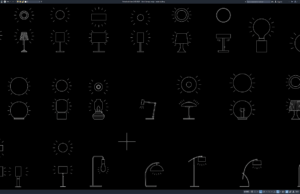 Download Block Lampu Meja DWG AutoCAD block lampu meja