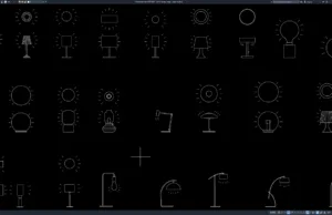Download Block Lampu Meja DWG AutoCAD block lampu meja