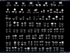 Download Block Meja Piknik DWG AutoCAD block meja piknik