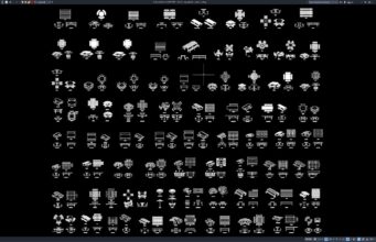 Download Block Meja Piknik DWG AutoCAD block meja piknik