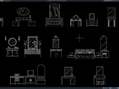 Download Block Meja Rias DWG AutoCAD block meja rias