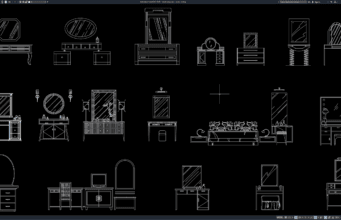 Download Block Meja Rias DWG AutoCAD block meja rias