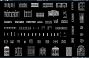 Download Block Pagar DWG AutoCAD block pagar
