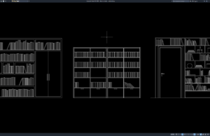 Download Block Rak Buku DWG AutoCAD block rak buku