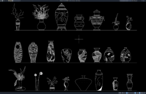 Download Block Vas Bunga DWG AutoCAD block vas bunga