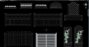 block area bunga dan pagar kayu