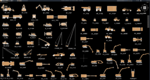 block kendaraan konstruksi