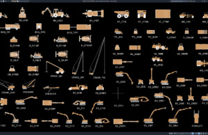 block kendaraan konstruksi