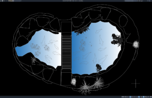 Download Gambar Kolam Ikan Koi DWG AutoCAD kolam ikan koi