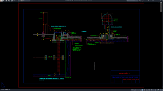 pemasangan pompa dan pipa ke tangki spbu