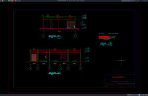 Download Gambar Potongan Convenience Store SPBU DWG AutoCAD potongan convenience store spbu