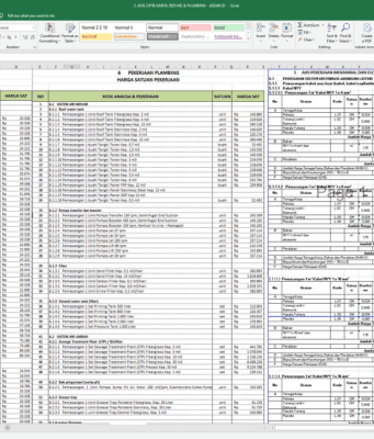 Download AHSP Cipta Karya ME & Plumbing Tahun 2025 Format Excel ahsp cipta karya me & plumbing tahun 2025