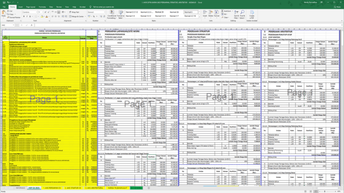 Download AHSP Cipta Karya Persiapan, Struktur, & Arsitektur Tahun 2025 ...