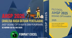 ahsp cipta karya tahun 2025 format excel