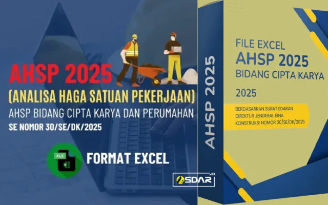ahsp cipta karya tahun 2025 format excel