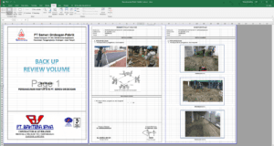 backup volume pembangunan kantor pt semen grobogan