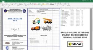 backup volume skybridge stasiun bojong gede ke terminal bojong gede