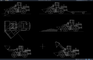 Download Block Bulldozer DWG AutoCAD block bulldozer