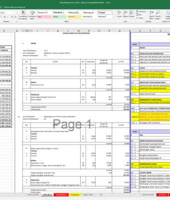 boq pekerjaan box culvert