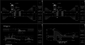denah tampak potongan bendung