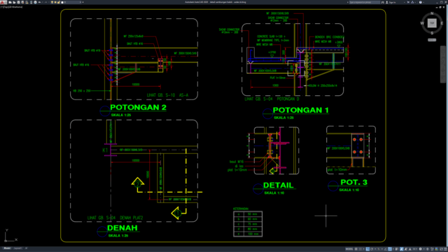 detail sambungan balok detail sambungan balok