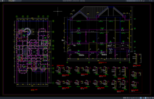 Download Gambar Pembesian Lantai 1 DWG AutoCAD pembesian lantai 1