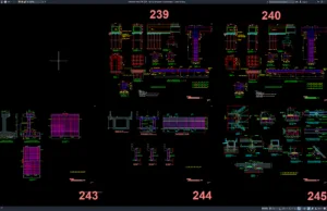 Download Gambar Talang Bangunan Air (Jembatan) DWG AutoCAD talang bangunan air (jembatan)