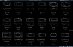 Download Block Bathtub Semua View DWG AutoCAD block bathtub semua view