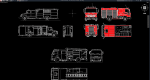 block mobil pemadam kebakaran