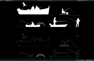 block orang memancing