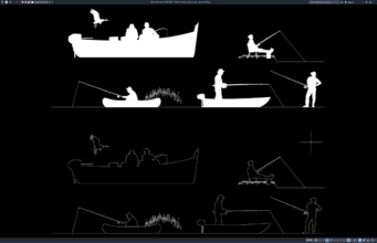 Download Block Orang Memancing DWG AutoCAD block orang memancing