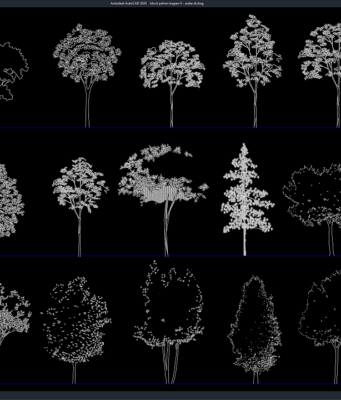 Download Block Pohon Bagian 9 DWG AutoCAD block pohon bagian 9