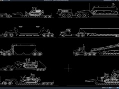Download Block Truk Pengangkut Alat Berat DWG AutoCAD block truk pengangkut alat berat