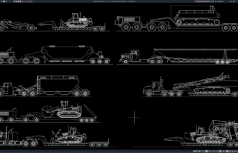 Download Block Truk Pengangkut Alat Berat DWG AutoCAD block truk pengangkut alat berat