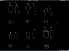 Download Block Urinoir DWG AutoCAD block urinoir