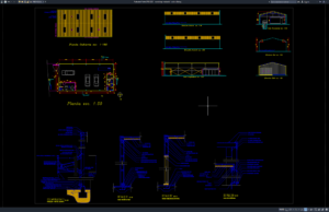Download Desain WorkShop Mekanik DWG AutoCAD workshop mekanik